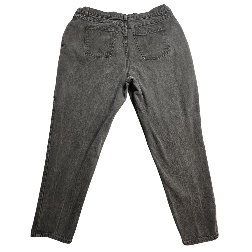Crossroads Jeans Womens 18W Gray Charcoal Wash High‎ Rise Relaxed Tapered Denim